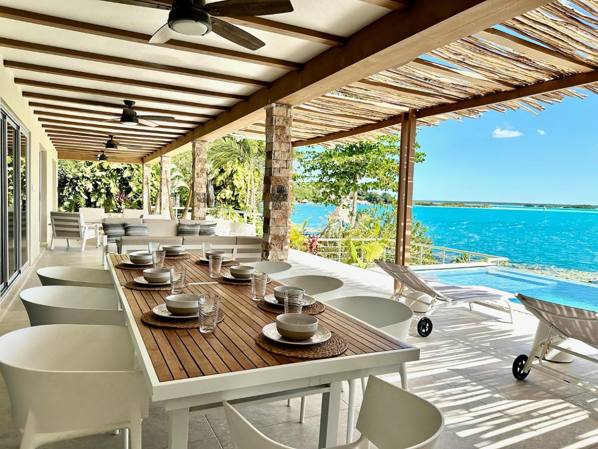 Casa Sol Y Luna -Beautiful Sunrises And Infinity Pool Bacalar Exterior photo